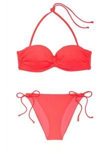 Купальник VICTORIA'S SECRET Mix-and-Match Bandeau Push-Up Bikini Top & Side-Tie Bikini Bottom  320631QBE фото
