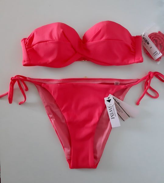 Купальник VICTORIA'S SECRET Mix-and-Match Bandeau Push-Up Bikini Top & Side-Tie Bikini Bottom  320631QBE фото