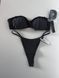 Купальник VICTORIA'S SECRET Two-Tone Rib Strapless Bandeau Bikini Top & Thong Bikini Bottom 423564QAG фото 3
