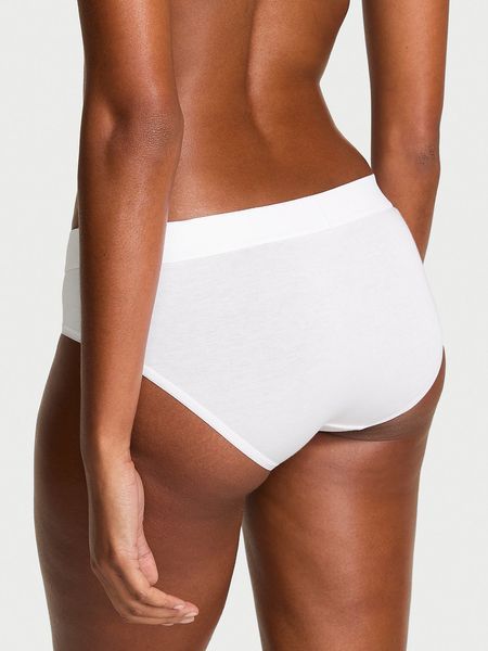 Трусики VICTORIA'S SECRET Logo Cotton Shine Patch Hiphugger Panty 431951QBF фото
