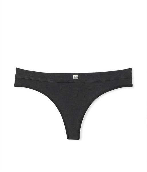 Бавовняні стрінги VICTORIA'S SECRET Logo Cotton Thong Panty 424127QB4 фото