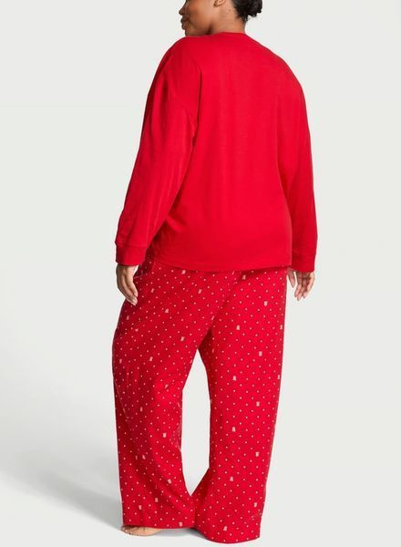 Пижама VICTORIA'S SECRET Flannel Long Tee-Jama Set 419566SPB фото