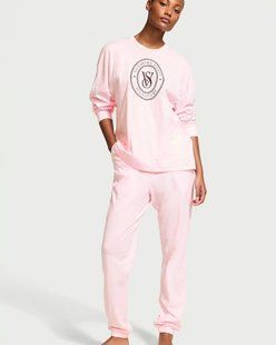 Бавовняна піжама VICTORIA'S SECRET 100% Cotton Long Pajama Set 417468QB6 фото