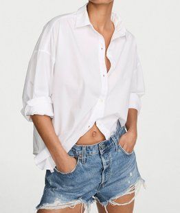 Хлопковая рубашка VICTORIA'S SECRET Heritage Cotton Button-Front Sleepshirt 435153QBF фото