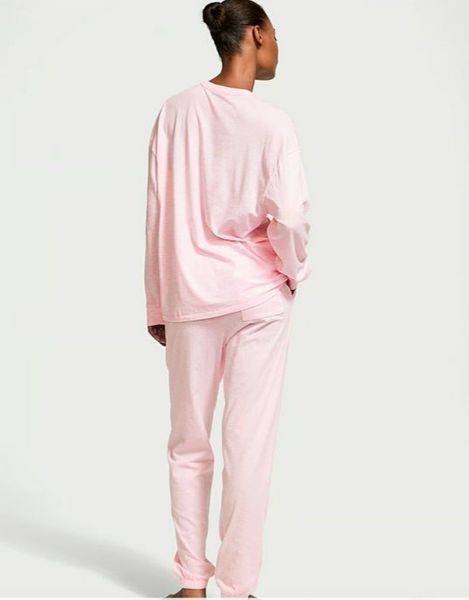 Коттоновая пижама VICTORIA'S SECRET 100% Cotton Long Pajama Set 417468QB6 фото