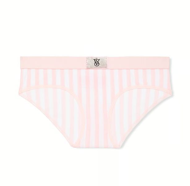 Трусики VICTORIA'S SECRET Logo Cotton Shine Patch Hiphugger Panty 420695SPC фото