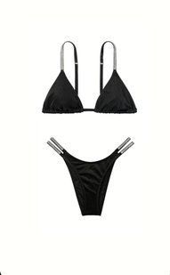Купальник Shine Strap Triangle Bikini Top & Double Shine Strap Brazilian Bikini  155713QB4 фото
