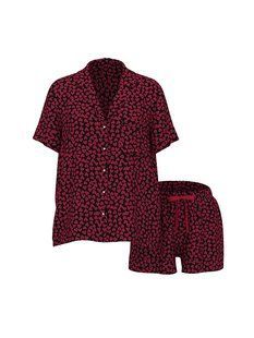 Сатинова піжама VICTORIA'S SECRET Signature Satin Short Pajama Set  420076QNP фото