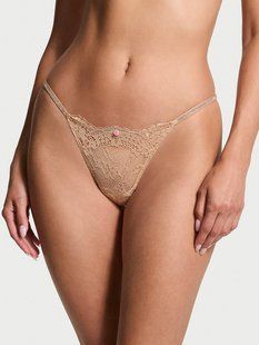 Трусики VICTORIA'S SECRET Dream Angels Twinkle Strap Lace V-String Panty 418516SEQ фото