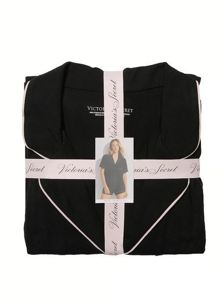 Піжама Modal Short Pajama Set Victoria's Secret, чорна, р.М 406063QEB фото
