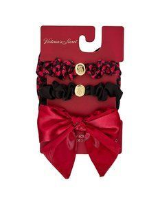 Набір резинок для волосся VICTORIA'S SECRET 3-Pack Bow Scrunchie Gift Set з бантами 430182QK3OS фото