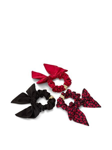 Набор резинок для волос VICTORIA'S SECRET 3-Pack Bow Scrunchie Gift Set с бантами 430182QK3OS фото