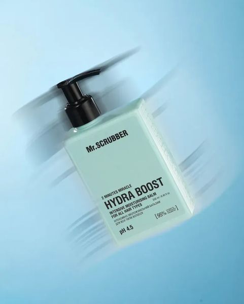 Интенсивно увлажняющий бальзам для всех типов волос 2 Minutes Miracle: Hydra Boost Mr.SCRUBBER, 250мл 2471 фото