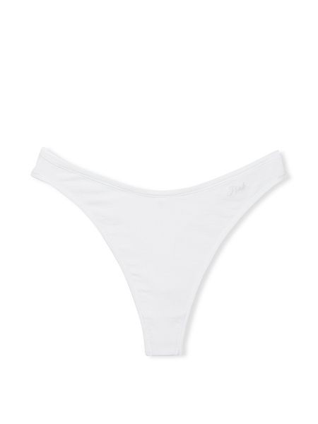 Бавовняні стрінги PINK Cotton High-Leg Thong Panty 416180QEK фото