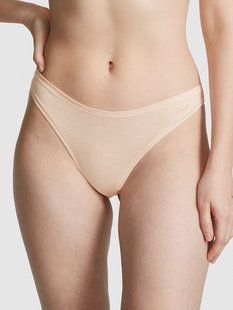 Бавовняні стрінги PINK Cotton High-Leg Thong Panty 416180SEQ фото