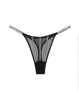 Трусики VICTORIA'S SECRET Sheer Shine Thong Panty  415635QB4 фото