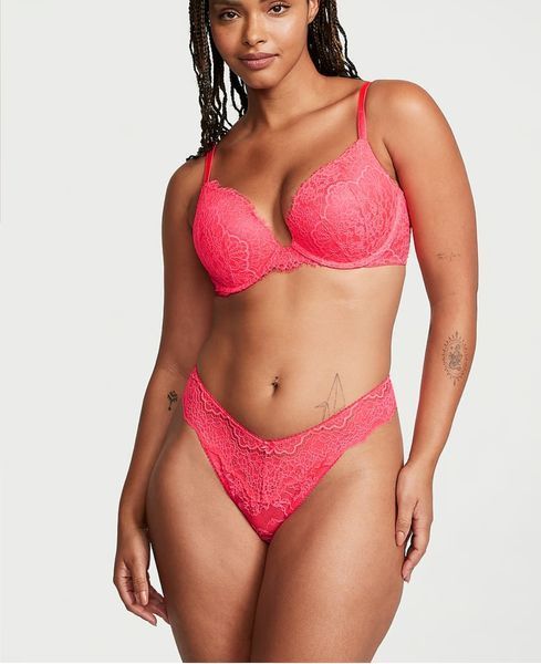 Трусики VICTORIA'S SECRET Dream Angels Lace Brazilian Panty  856257QE7 фото
