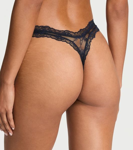 Трусики VICTORIA'S SECRET Rose Lace High-Leg Thong Panty  419381QD2 фото
