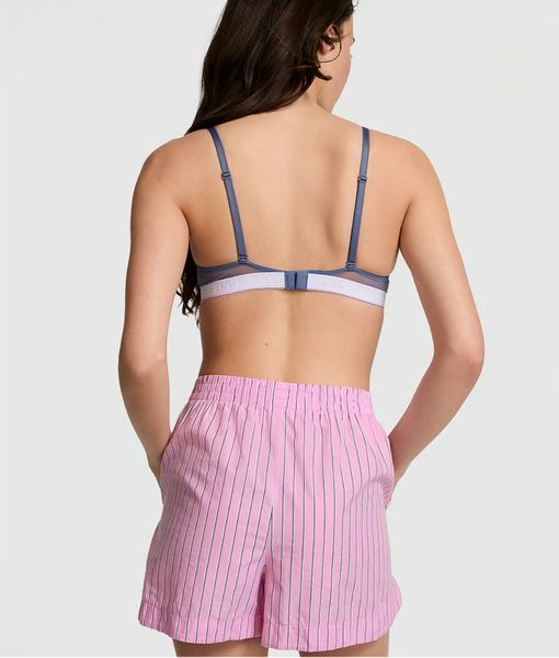 Комплект PINK Boyfriend Button-Down Sleepshirt & Boyfriend Boxer Pajama Shorts 426274SPC фото