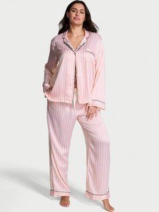 Сатинова піжама VICTORIA'S SECRET Signature Satin Short Pajama Set  428570SPC фото