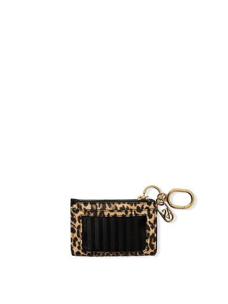 Картхолдер VICTORIA'S SECRET Foldover Card Case Keychain, Леопардовий принт