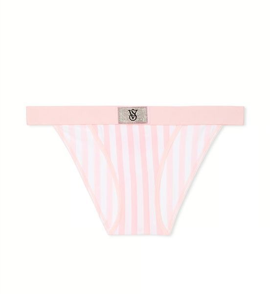 Трусики VICTORIA'S SECRET Logo Cotton Shine Patch Tanga Panty 420751SPC фото