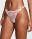 Кружевные трусики VICTORIA'S SECRET Logo Shine Strap Lace Thong Panty  904513QFK фото 1