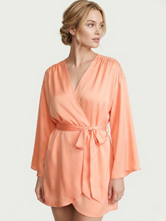 Сатиновый халат VICTORIA'S SECRET Satin Short Robe 151973SEQ фото