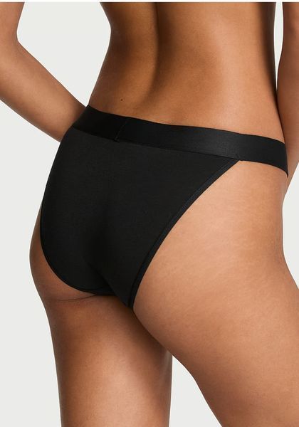 Трусики VICTORIA'S SECRET Logo Cotton Shine Patch Tanga Panty 420751QB4L фото