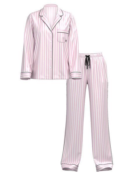 Піжама VICTORIA'S SECRET Signature Satin Sparkle Long Pajama Set  420186SPV фото