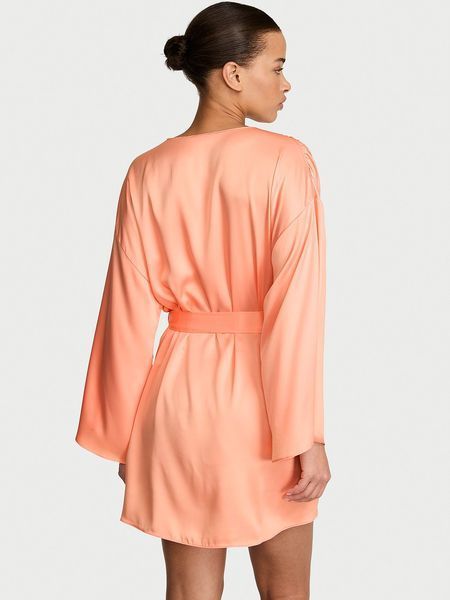 Сатиновий халат VICTORIA'S SECRET Satin Short Robe 151973SEQ фото