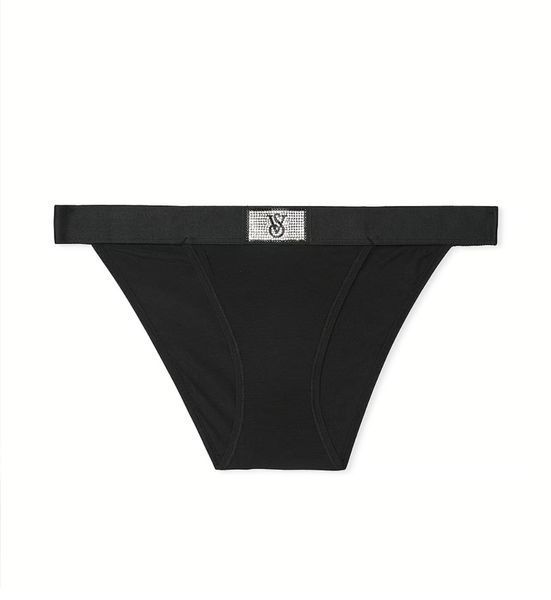 Трусики VICTORIA'S SECRET Logo Cotton Shine Patch Tanga Panty 420751QB4L фото