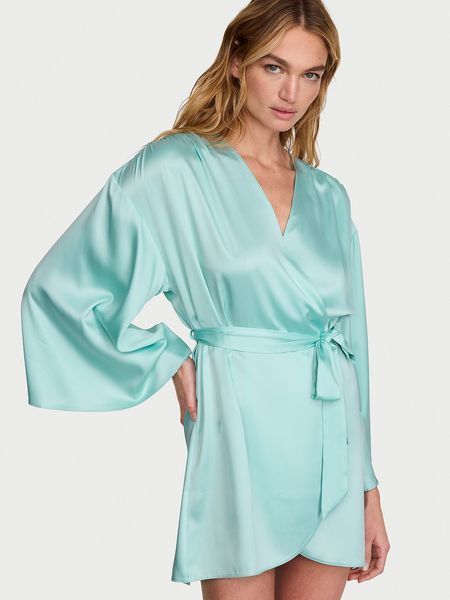 Сатиновый халат VICTORIA'S SECRET Satin Short Robe  151973QNS фото