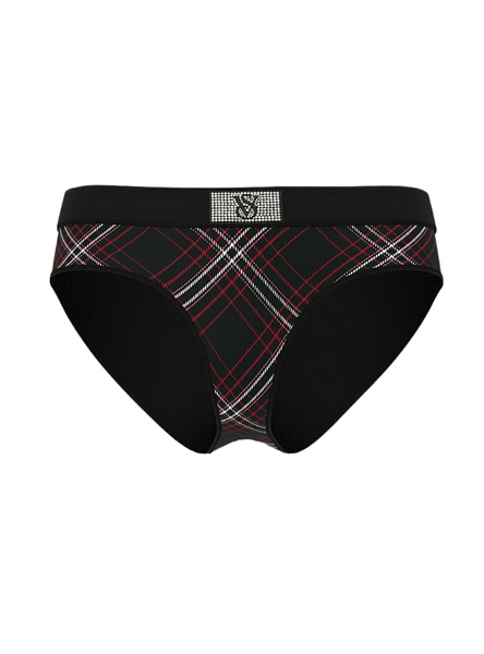 Трусики VICTORIA'S SECRET Logo Cotton Shine Patch Velvet Hiphugger Panty  431590QAK фото