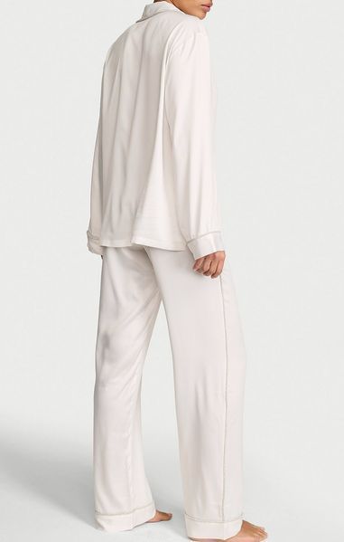 Сатиновая пижама VICTORIA'S SECRET Signature Satin Shine Long Pajama Set на высокий рост 435185Q9Z фото