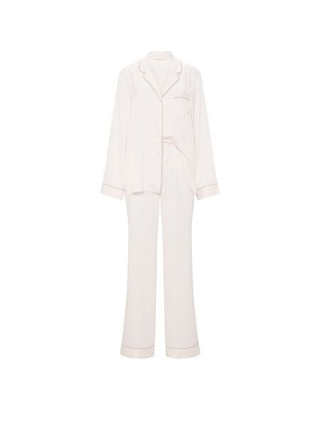 Сатиновая пижама VICTORIA'S SECRET Signature Satin Shine Long Pajama Set на высокий рост 435185Q9Z фото