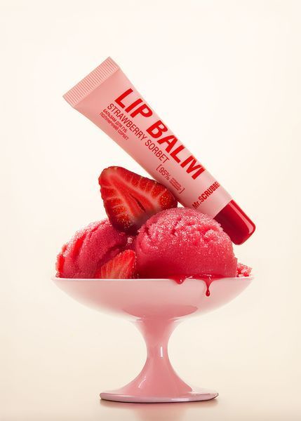 Бальзам для губ Lip Balm Strawberry Sorbet із ароматом полуничного сорбету Mr.SCRUBBER 2250 фото