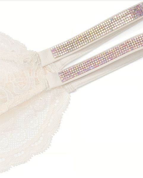 Трусики VICTORIA'S SECRET Lace Double Shine Strap Brazilian Panty 415885Q9Z фото