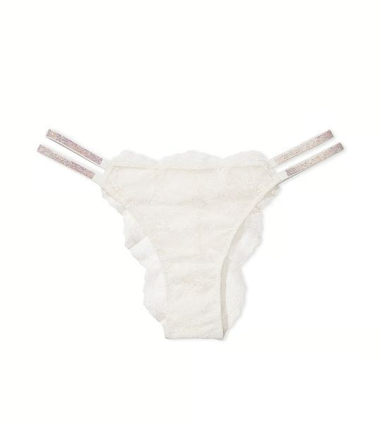 Трусики VICTORIA'S SECRET Lace Double Shine Strap Brazilian Panty 415885Q9Z фото