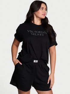 Піжама VICTORIA'S SECRET 100% Cotton Shine Short Pajama Set  430584QCA фото