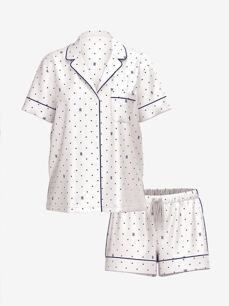 Сатиновая пижама VICTORIA'S SECRET Signature Satin Short Pajama Set 406058QE8 фото