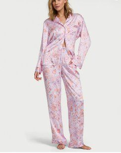 Піжама VICTORIA'S SECRET Glazed Satin Long Pajama Set 420186SPZ фото