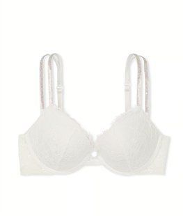 Бюстгальтер VICTORIA'S SECRET Double Shine Strap Lace Push-Up Bra 414541Q9Z фото