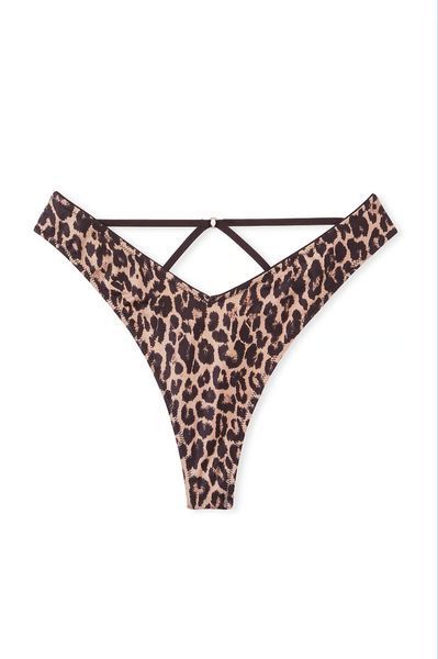 Трусики VICTORIA'S SECRET Strappy-Back High-Leg Thong Panty 189645QBT фото