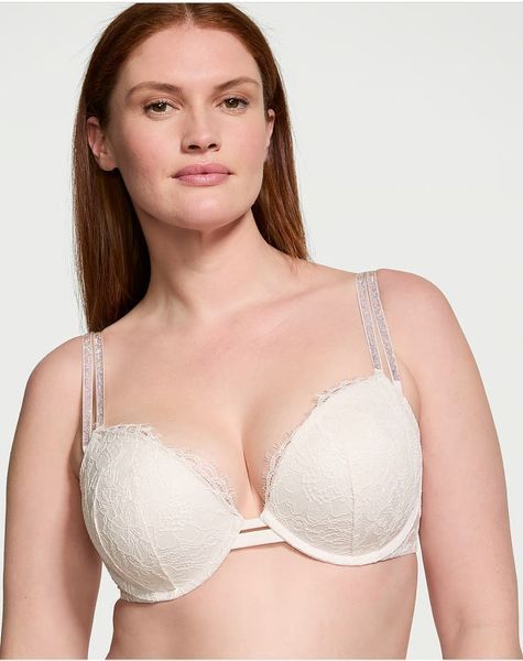 Бюстгальтер VICTORIA'S SECRET Double Shine Strap Lace Push-Up Bra 414541Q9Z фото