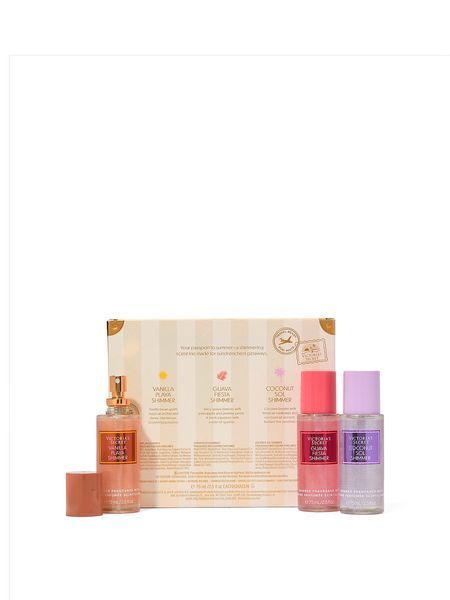 Подарочный набор VICTORIA'S SECRET 3-Piece Getaway Shimmer Gift Set ft. Exclusive Summer Scents  432744QB9OS фото