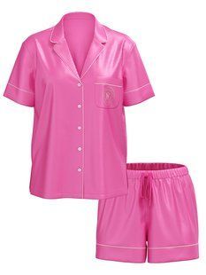 Піжама VICTORIA'S SECRET Glazed Satin Short Pajama Set  420076QAX фото
