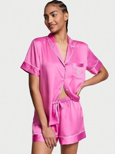 Піжама VICTORIA'S SECRET Glazed Satin Short Pajama Set  420076QAX фото