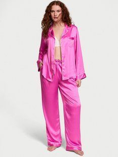 Піжама VICTORIA'S SECRET Glazed Satin Long Pajama Set  420186QAX фото