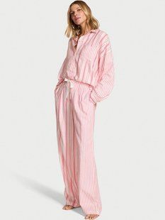 Піжама VICTORIA'S SECRET Flannel Oversized Long Pajama Set  430082SPC фото